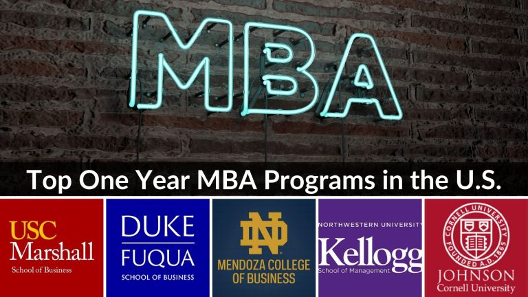 10 Best 1 Year MBA Programs in the United States